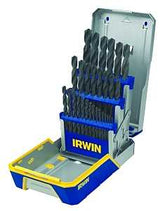 Irwin 3018004 Drill Bit Set, Heavy-Duty, 29-Piece, HSS, Black Oxide